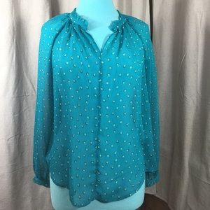 Elle Sheer Chiffon Top | Pull on | Ruffle Trim